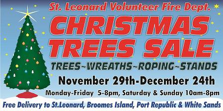 Christmas Tree Sales are coming up soon!! - Saint Leonard Volunteer